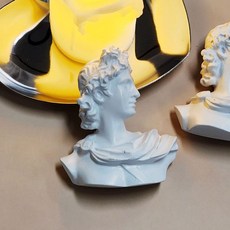 냉장고자석 사진 메모 부착 아폴로 석고 흉상 자석