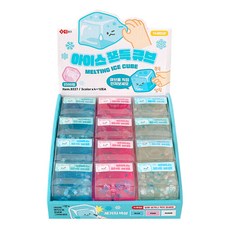 아이스 쫀득 큐브 12개(박스) 말랑이 스퀴시 주물럭 스트레스해소, 1개