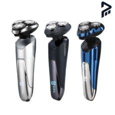 POLIIN 전기 면도기 전체 방수 IPX7 남자 전동 면도기 KS0262, 토브 실버