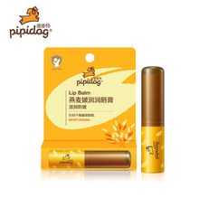 脣部保養 皮皮狗兒童燕麥滋潤護脣潤脣膏嘴脣保溼潤養護脣膏脣部護養, 1個, 燕麥皴潤潤脣膏3.4g