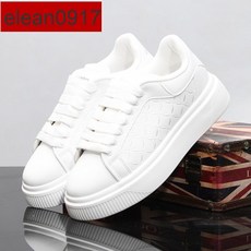厚底小白鞋 新款透氣百搭松糕鞋板鞋 內增高休閒鞋