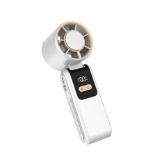 오스틱니 2026 NEW 초특가 케이블 포함 휴대용 선풍기 반도체 냉각 USB 충전 소형 선풍기 접이식, 화이트 업그레이드 모델