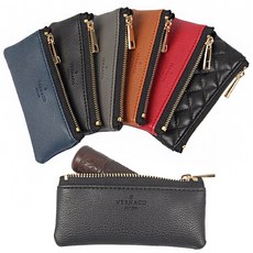 베르나코 국내제작 미니 가죽도장지갑 도장케이스 인감도장집, 블랙