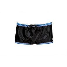 아레나 남성용 표준 스퀘어 컷 드래그 쇼트 양면 트레이닝 수영복 블랙/로열