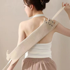 Norah 고급 양면 각질제거 타올 순한 목욕타올, 1개, 1개입, 귀여운 고양이