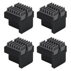 Fukaisu Kobra S1/S1 콤보/ACE Pro용 노즐 와이퍼 4개 듀얼 실리콘 브러시 360° 전면 노즐 클리닝 브러시 3D 프린터 유지 보수용 빠른 스냅온 설치(블, 블랙