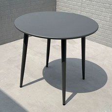 포리움 야장테이블 야외가구 야장테이블세트 야장, 1개, 진회색 단일 테이블 80cm 탄소강 원형