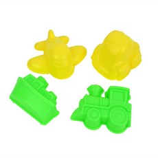 하라 모래놀이 자동차 몰드 4종 모래놀이도구 모양틀 모래놀이세트, 1세트