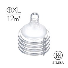小獅王辛巴 Simba 防脹氣寬口奶嘴, 1個, 寬口(十字)奶嘴:XL4入(12個月以上