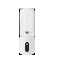 便攜式榨汁機 無線充電果汁杯 500ml, 米白色:高硼硅玻璃杯+蓋子(配件)