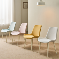 [당일발송] 1+1 노노스 로아 식탁의자 패브릭 디자인체어 컬러선택가능, 2개, 베이비핑크