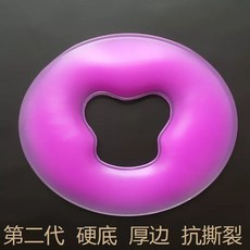 미용패드 침대 안면 쿠션 자국방지 젤얼굴쿠션 경락베개 리프팅 마사지 테이블, I. 단단한 바닥 라운드 보라색