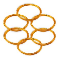 코히모 와이어 공예 철사 공예용 알루미늄 2.0MM x 5M 6개 세트 3W170, 1세트, 오렌지