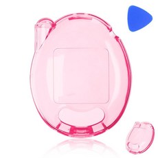 Fukaisu 휴대용 전자 반려동물 장치용 보호 커버 케이스 충격 방지 하드 PC 투명 보관 가상 애완동물 게임용 필수 액세서리 블루 256318, 핑크, 1