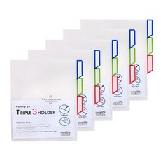 희망 A4 3분류 인덱스 L홀더화일 5개입, 1세트