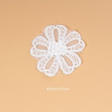 紗窗修補貼 白色蕾絲補丁貼自粘免縫蚊帳破洞無痕修補神器裝飾貼花歐根紗布貼, 8#【2個裝】自粘款, 1個