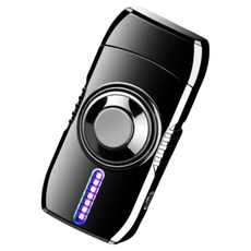 1/1+1 메탈 스마트 음성 인식 점화기 음성제어 라이타 방풍 라이타터치형 [1+1]화이트*2, 블랙