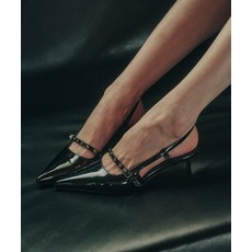 브랜드정품 솔트앤초콜릿 SALT AND CHOCOLATE 포인티드 토 아일렛 슬링백 412412005 (6cm2colors) 348136