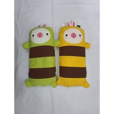 (꿀벌) 유아 메밀 베개 ( 20 X 40cm ), 2.노랑, 1개
