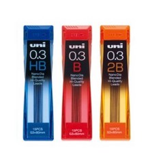 三菱鉛筆 uni Nano Dia 自動鉛筆筆芯 0.3mm 2B B HB 日本製, 1個
