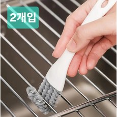 램프의지니 다용도 캠핑 그릴오븐 청소솔, 2개, 화이트