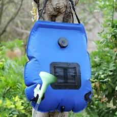 20L 온도체크형 야외샤워기 캠핑워터팩 캠핑물주머니 물백, 그린 20L