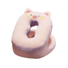 귀여운 동물 네모 낮잠베개 얼굴 구멍 책상쿠션 베개_ 202675563EA, 04.밀크도그