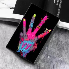 新款ins風香煙收納盒 20支粗翻蓋式煙盒 個性炫酷禮物, 2, 1個