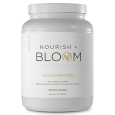NourishBloom 素食蛋白質 荷蘭可可, 1個, 900g