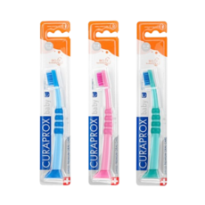 큐라덴 큐라프록스 베이비 아기 유아 부드러운 칫솔 5개입, 1개, 3개입