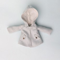 지거 Zsiga 1/8 액션 인형 재킷 가지 자매 코트 20cm 갈아입기, 후드 코트 - 라이트 블루