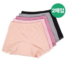 2매 탑라인 더 순수 면스판 사각 맥시 요실금팬티 안심 위생 요양병원 할머니 엄마 팬티