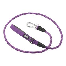 【DC丹麥犬】Urban Rope繩索寵物牽繩 狗狗牽繩 舒適好握 厚軟墊把手 登山繩, 1個, 熱情紫,S(長160cm/寬8mm)