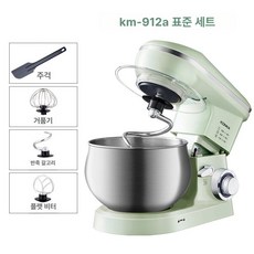 제빵용반죽기 3L 5L 테이블반죽기 머랭치기 그린 저소음 600W 기계, KM-912A 5L 1200W 모란디그린