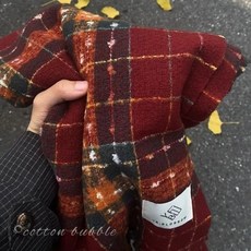 紅色格子聖誕圍巾女冬季新款高級韓系氛圍感加厚披肩新年圍脖