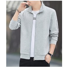 時尚新款立領開衫衛衣外套 - 春季戶外休閒運動百搭男士上衣