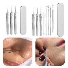 무배 당출 큐 간편한 피부관리 피지제거 블랙헤드 압출기3종8종스텐, 8종스텐, 본상품선택, 8종스텐