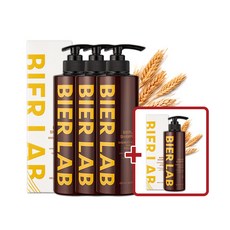 비어랩 맥주효모 탈모완화 샴푸, 490ml, 4개