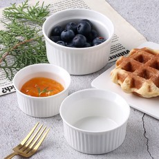 노아 소스볼 오븐 램킨 라메킨 크림브륄레 요플레 요거트 볼 그릇, 1개, 02-노아 소스볼 중