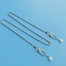 新品 耳機鏈鈦鋼金屬鏈條項鍊長款男女防掉掛件無線藍牙耳機防丟鏈 副廠商品, N/A, 1個