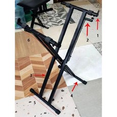 전자 피아노 거치대 스탠드 받침대 키보드 건반 신디사이저 X형 접이식, A.X자형 거치대, 1개