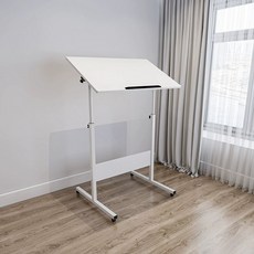 강의대 이동식 연설대 교탁 단상 노트북 대학교 강연대, 80 x 50 화이트, 기본 모델명/품번