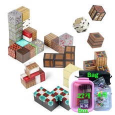 픽셀 크래프트 자석블럭 분위기의 크래프트 장난 감초등학생 선물 마크 큐브 자기 디움 자력 블록 랜덤, 자석블럭 27개 + 캐릭터 4개, 1개