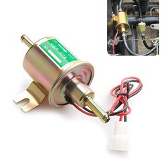 Jewkot 자동차 연료 펌프 1개 12V 저압 이송 펌프 플런저 타입 오일 펌프 전기 연료 펌프 교체 부품 대부분의 자동차 오토바이에 범용 (골드), Jewkot 자동차 연료 펌프 1개, 12V 저압 이송