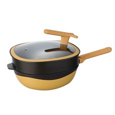 東日家電 鈦極巖鑄不粘料理鍋 煎炒兩用鍋 電磁爐瓦斯爐通用, 1個, 32cm