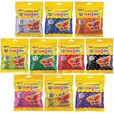 아이클레이 키즈 10색 세트, 혼합색상, 50g, 10개