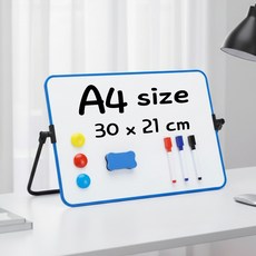 러빅 미니 화이트보드 자석 휴대용 소형 메모보드 칠판, 플라스틱