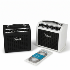 커스텀라인 제논 일렉기타 앰프 SX-15G+기타 케이블 연습용앰프 방구석앰프 똘똘이앰프 입문용앰프, 블랙, 1개