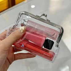 똑딱이 동전지갑 투명 파우치pjy49gHh