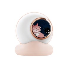 LADUTA 拉布塔 月伴暖手寶 電暖蛋 發熱暖手寶 充電寶二合一 小夜燈暖手寶 暖暖寶 電暖器 暖手神器 暖蛋, 粉色, LLD-w-W06